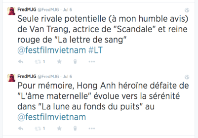 Tweets meilleure actrice