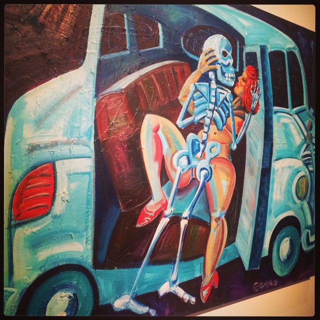 Back Seat Dodge: homage to Kienholz de Frank Romero_1991 © DR/Musée d'Aquitaine — FredMJG/Instagram