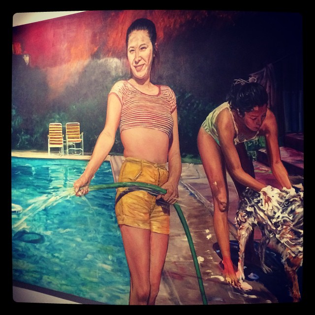 Pool party de John Valadez_1986 [Détail] © DR/Musée d'Aquitaine — FredMJG/Instagram