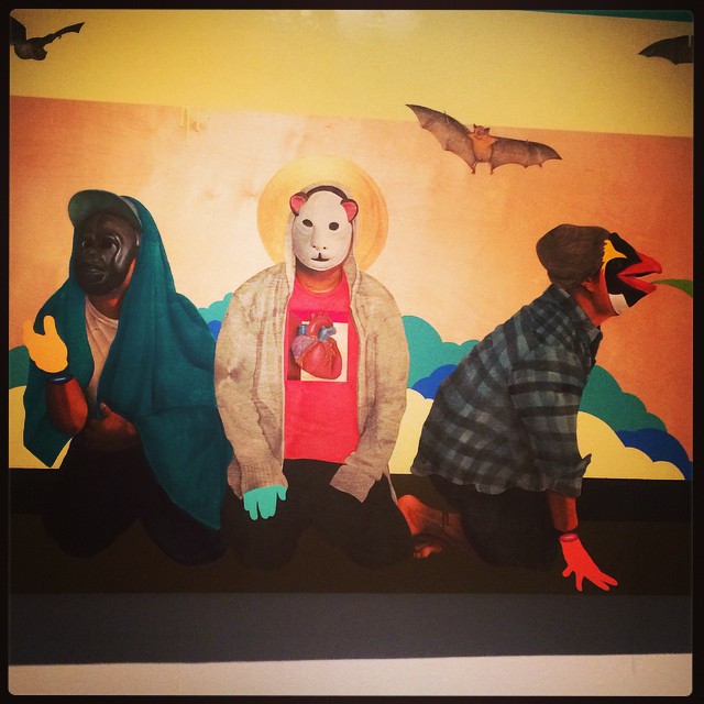 R U Ready de Carlos Donjuán_2010. Technique mixte sur bois [Détail] © DR/Musée d'Aquitaine — FredMJG/Instagram