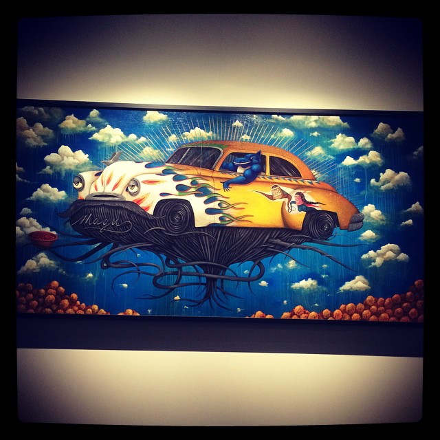 Tribute To Magu de Jaime "Germs" Zacarias_2012 Acrylique sur bois © DR/Musée d'Aquitaine — FredMJG/Instagram