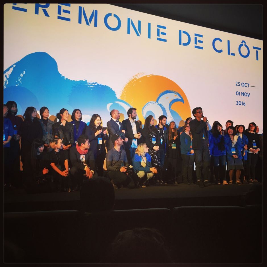 L'Equipe du festival et son président au micro © FredMJG